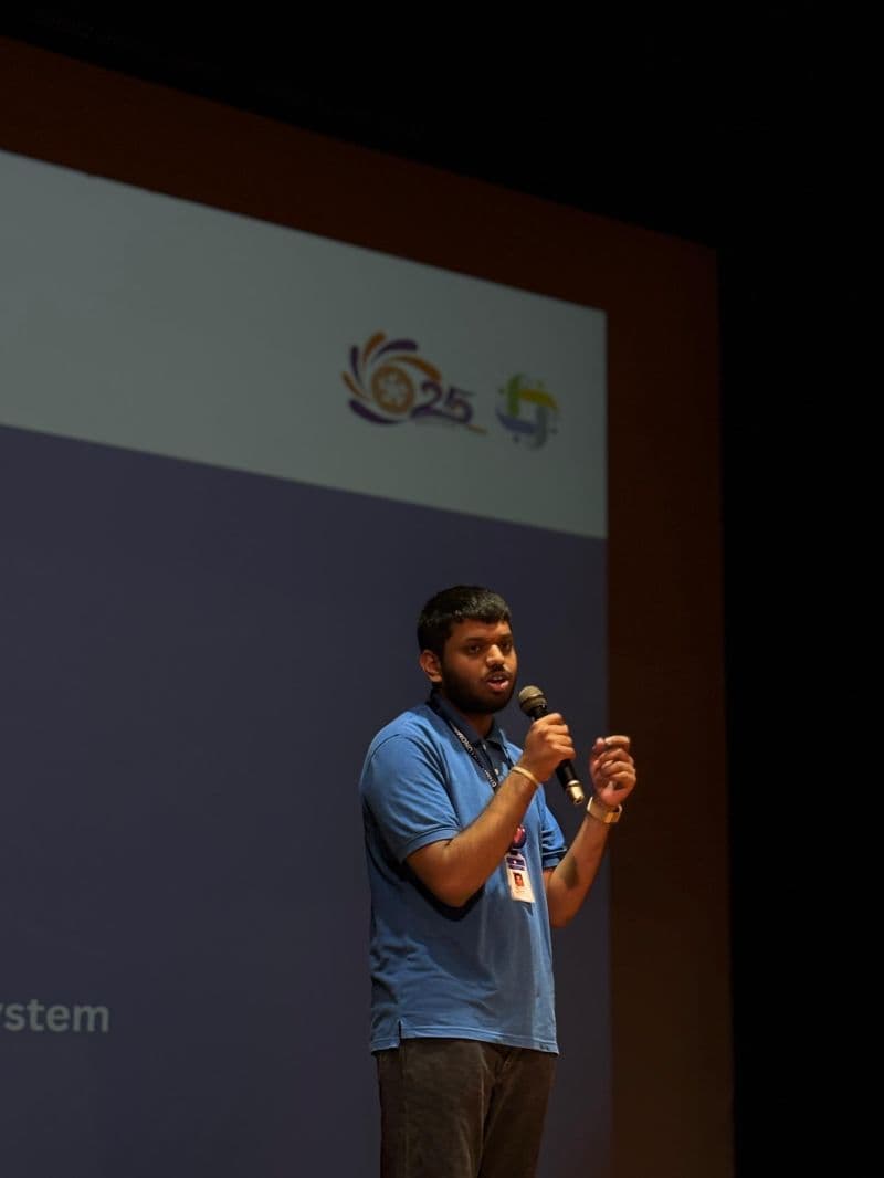 Presenting at an event
